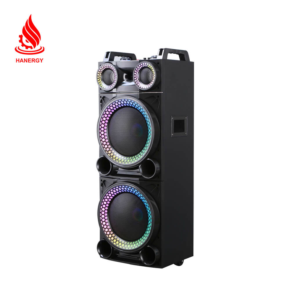 Hanergy Trolley Speaker Outdoor Party with BT color LED Double